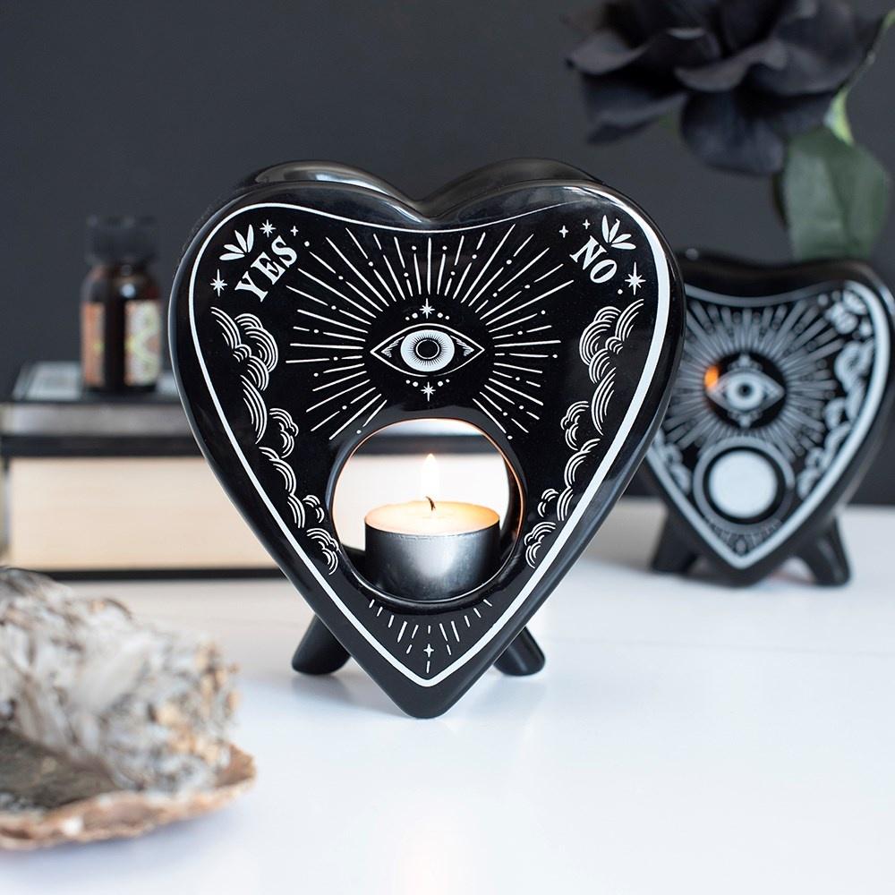 Something Different - Black Planchette and Wax Warmer Ölbrenner/Teelichthalter fürs Raumdüfte - Schwarz/Weiß